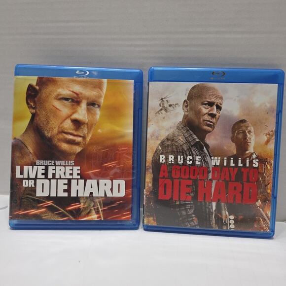Die Hard 4 & 5 Blu-ray Set: Live Free Die Hard + Good Day to Die Hard - Picture 1 of 2